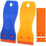 Lbgwp60 - 2pcs grattoir plastique set, grattoir en plastique avec 20 lames en plastique, grattoir plaque ...