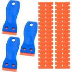 Lbgwp60 - 3 pcs grattoir pour plaque vitrocéramique verre plaque grattoir avec 30 raclettes de en plastique, ... Lbgwp60 - 3 pcs grattoir pour plaque vitrocéramique verre plaque grattoir avec 30 raclettes de en plastique, ...