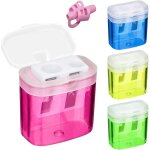 Lbgwp60 - lot de 4 taille - crayons, un taille - crayon avec double trous et un couvercle, un taille ...