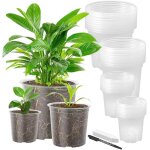Lbgwp60 - lot de 40 pots de fleurs en plastique de 8, 9 / 10, 2 / 12, 7 / 15, 2 cm avec 40 etiquettes ...