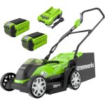 Lbgwp60 - 40v tondeuse a gazon sans fil pour pelouses jusqu'a 400m, largeur de coupe de 35 cm, sac de ...