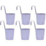 Lbgwp60 - 6 pièces seau a fleurs suspendu en etain seau a glace en métal jardinière suspendue en fer ... Lbgwp60 - 6 pièces seau a fleurs suspendu en etain seau a glace en métal jardinière suspendue en fer ...