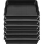 Lbgwp60 - lot de 6 pots de fleurs carrs - en plastique - pour plantes d'extrieur et d'intrieur - rectangula ...