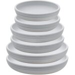 Lbgwp60 - lot de 6 soucoupes rondes en plastique pour intérieur et extérieur, maison, jardin, pots de ... Lbgwp60 - lot de 6 soucoupes rondes en plastique pour intérieur et extérieur, maison, jardin, pots de ...