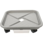 Lbgwp60 - bac a plantes avec roues et plateau de drainage carré en plastique pour déplacer des pots de ... Lbgwp60 - bac a plantes avec roues et plateau de drainage carré en plastique pour déplacer des pots de ...
