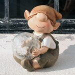 Lbgwp60 - décoration de jardin a energie solaire en résine avec boule lumineuse qui change de couleur ... Lbgwp60 - décoration de jardin a energie solaire en résine avec boule lumineuse qui change de couleur ...