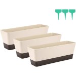 Lbgwp60 - petit bac a fleurs rectangulaire, pot de fleurs rectangulaire en plastique, jardinieres exterieur ...