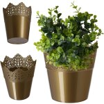 Lbgwp60 - pot de fleurs en dentelle en plastique 9 couleurs avec motif dentelle - protection pour pot ...