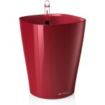 Lbgwp60 - pot de fleurs d'interieur ¿ d ini ¿ rserve d'eau intgre ¿ coloris rouge scarlet ¿ Ø ...