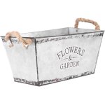 Lbgwp60 - seau de fleurs vintage en mtal - pot de fleurs - seau dcoratif avec poigne - pour balcon, ...