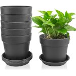 Lbgwp60 - set de 6 pots de fleurs intérieur 14, 5 cm avec soucoupe ¿ cache - pot plante intérieur en ... Lbgwp60 - set de 6 pots de fleurs intérieur 14, 5 cm avec soucoupe ¿ cache - pot plante intérieur en ...