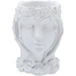 Lbgwp60 - statue grecque en forme de tte de desse pour pot de fleurs en rsine de style romain pour ...