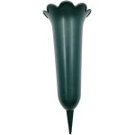 Lbgwp60 - vase funraire vert fonc avec piquet - 29 cm - rsistant aux intempries et au vent - pour ...