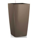 Lechuza jardini�re cubico 40 all - in - one taupe haute brillance 18215