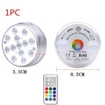 Led submersible avec t�l�commande rgb led de couleur d�corative �tanche veilleuse �clairage aquarium ...