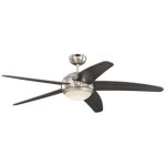 Led ventilateur de plafond avec lampe � intensit� variable 'bendan' en bois pour salon & salle � manger ...