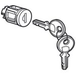 Legrand 020291 - barillet a cle type 405 - pour porte metal ou vitree xl3 - avec 1 jeu 2 cles