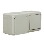 Legrand 782391 forix pices humides montage en saillie interrupteur combinaison (horizontal) ip44, prise ...