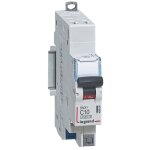 Legrand - disjoncteur phase + neutre dnxa�4500 6ka arriv�e et sortie borne automatique 1p + n 230v 10a ...