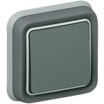 Legrand leg69984 interrupteur ou va et vient � encastrer gris plexo