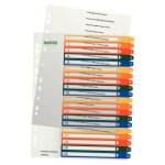 Leitz 12960000 intercalaire de classement onglet avec index num�rique polypropyl�ne (pp) multicolore