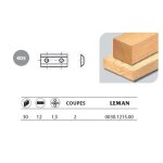 Leman - 10 plaquettes rversibles au carbure 30x12x1, 5mm 2 coupes - 0030. 1215. 00