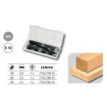 Leman - bote 10 fers de rabot rversibles carbure 82x5, 5x1, 1 mm - 7142. 782. 10
