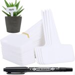 Letnerny - 100 pi�ces etiquette jardin exterieur marqueurs en plastique de plantes type t plastique etiquette ...