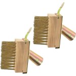 Letnerny - lot de 2 balais de jardin en acier pour nettoyer les joints - poils en acier - poils m�talliques ...