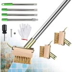 Letnerny - lot de 2 s a joints anti - mauva s herbes 10cm balai de jardin en mtal metallique avec manche ...