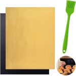 Letnerny - lot de 2 tapis bbq reutilisable + avec , anti - adh�sif - pour le fond du four - accessoires ...
