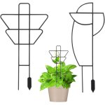Letnerny - lot de 2 treillis pour plantes d'intrieur, support de plantes de jardin, dcoration en plastique, ...