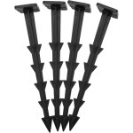 Letnerny - © - lot de 25 piquets de fixation - piquets d'ancrage en plastique - qualit premium - rsiste ...