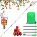 Letnerny - 3. 2m cueille fruit telescopique cueille pommes cueille - fruits rallonge rglable cueilleur ...