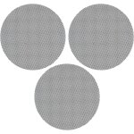 Letnerny - lot de 3 tapis de barbecue ronds en maille tflon, anti - adhsif, pour barbecue a gaz, charbon ...
