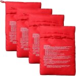 Letnerny - lot de 4 sacs réutilisables pour pommes de terre au micro - ondes - couleur rouge Letnerny - lot de 4 sacs réutilisables pour pommes de terre au micro - ondes - couleur rouge