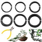 Letnerny - 5 tailles fil de fer noire fil de fer souple loisir creatif 50 m total Ø1, 0 mm / 1, 5 mm ...