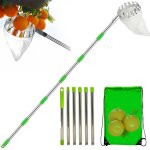 Letnerny - cueille fruit telescopique, cueille fruit, cueille fruit tlescopique, 4. 2m cueilleur de ...
