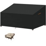 Letnerny - housse de canap exterieur 2 - 3 places housse banc de jardin impermable bache pour mobilier ...