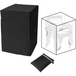 Letnerny - housse de cha jardin empilable housse cha exterieur en tissu oxford 210d impermable housse ...