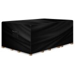 Letnerny - housse rectangulaire impermable en tissu oxford pour table d'extrieur, patio et mobilier ...