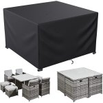 Letnerny - housse salon de jardin , 600d oxford tissu housse table de jardin protection pour tous les ...