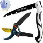 Letnerny - kit d'elagage professionnel gs - 12, scateur a lame franche ultra tranchante de 21, 6 cm, ...