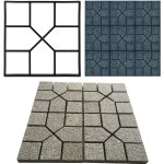 Letnerny - moule a pavs de jardin, moule a bton pour la marche du jardin (40 x 40 cm)