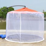 Letnerny - moustiquaire pour parasol, moustiquaire d'extrieur avec porte zippe pour parasols de 250 ...