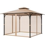 Letnerny - moustiquaire tonnelle de 304, 8x304, 8x213, 4 cm, moustiquaire gazebo extrieur, avec double ...
