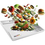 Letnerny - plancha teppenyaki - plaque de cuisson - 40 x 30 cm - en acier inoxydable de 4, 0 mm - idale ...