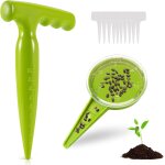 Letnerny - plantoir a bulbes, outil creuser trou terre, 2pcs outil jardinage, 10pcs etiquette potager, ...