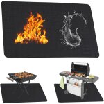 Letnerny - tapis de barbecue - 180 x 100 cm - tapis ignifuge - tapis de protection contre la chaleur ...