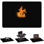 Letnerny - tapis barbecue sol grand 150 x 100 cm couverture anti feu ignifuge double face pour les cheminées ... Letnerny - tapis barbecue sol grand 150 x 100 cm couverture anti feu ignifuge double face pour les cheminées ...